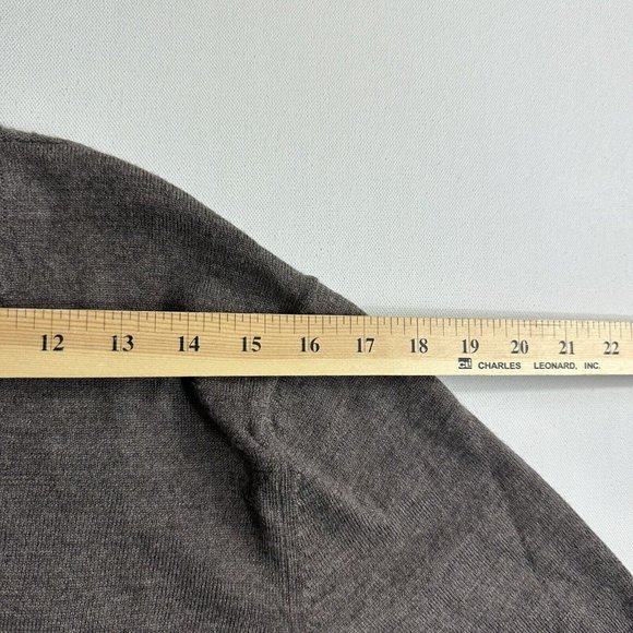 Joseph & Lyman Italian Merino‎ Wool Brown Long Sleeve Sweater Mens Size Large - Picture 8 of 8